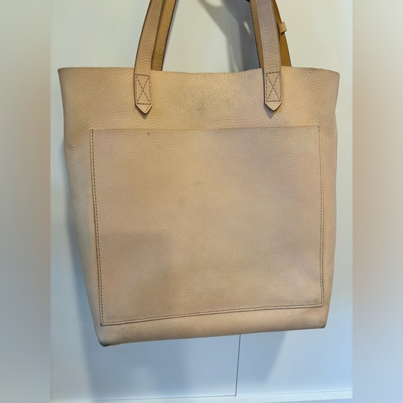 Well used Madewell medium transport tote in natural buff - Picture 2 of 12